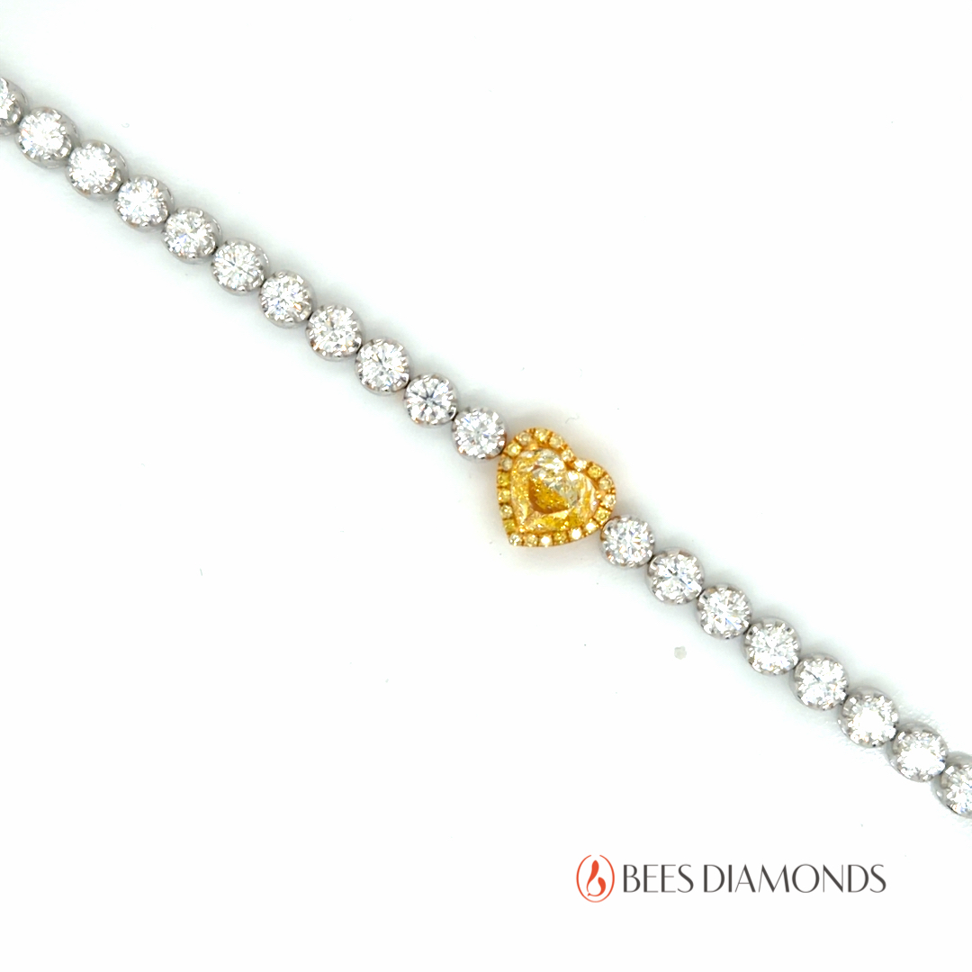  Bracelet Diamant Cœur Lumi&egrave;re